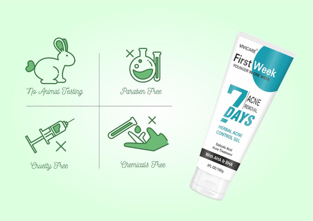 7 Days Herbal Acne Removal Gel - Acne Control Treatment with Salicylic Acid 100gm